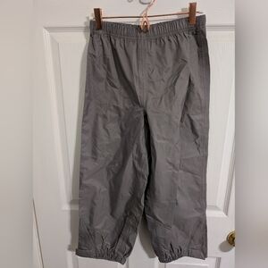 LL Bean Pants Nylon Windbreaker Waterproof Youth Kids Boys Girls Pull On Gray 8